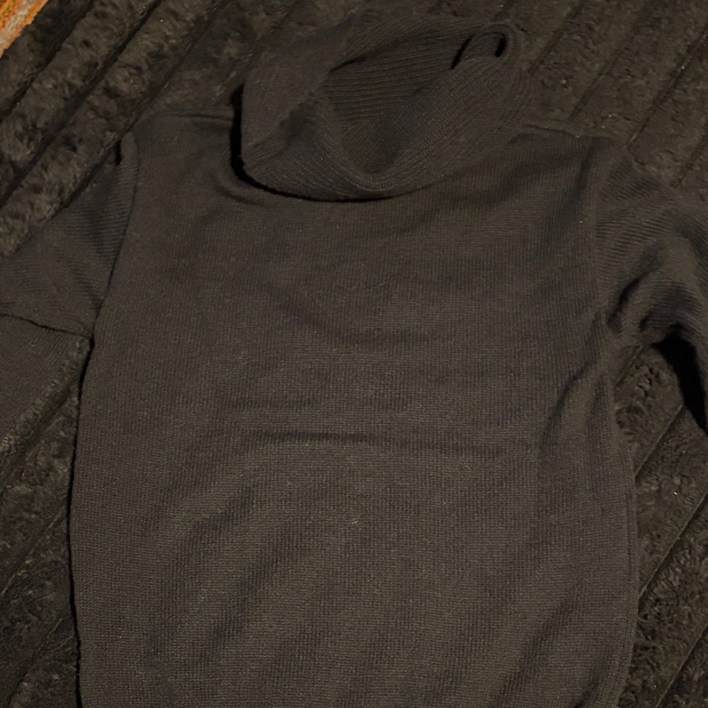 Elegant Black Turtleneck Sweater for Women